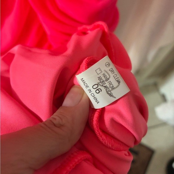 Vibrant Pink Ruched Dress - Picture 4 of 4